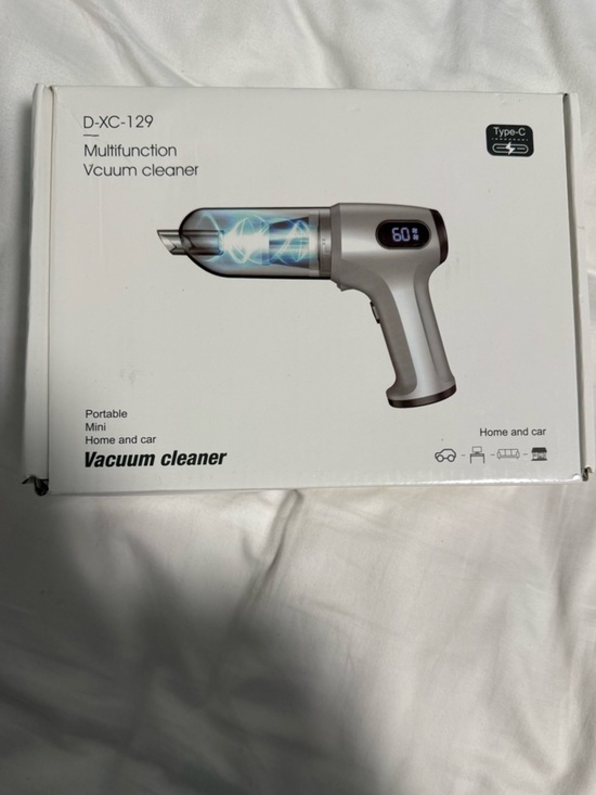 Other - Portable Mini Vacuum Cleaner - Silver/Black